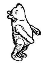 winnie the pooh looking up